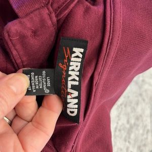 Kirkland polo type burgundy shirt